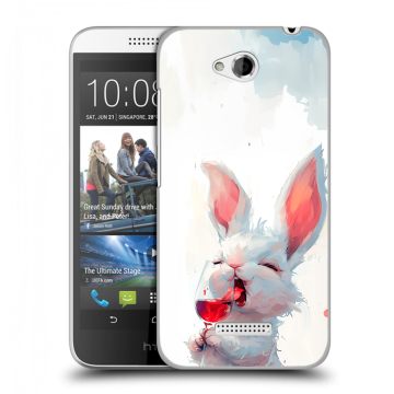 Силиконовый чехол на HTC Desire 616 с принтом кролик зайчик