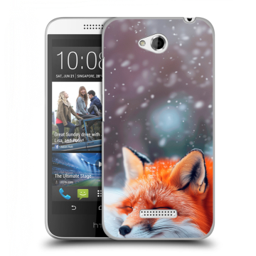 Силиконовый чехол на HTC Desire 616 с принтом лиса