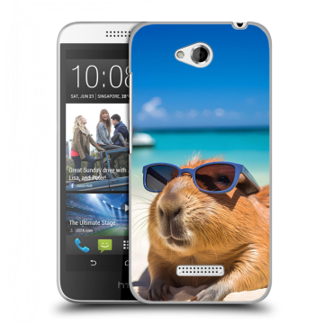 Силиконовый чехол на HTC Desire 616 с принтом Капибара