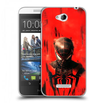 Силиконовый чехол на HTC Desire 616 с принтом человек паук spiderman