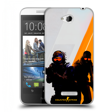 Силиконовый чехол на HTC Desire 616 с принтом Контер страйк Counter strike