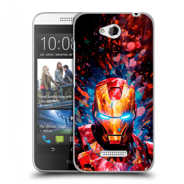 Силиконовый чехол на HTC Desire 616 с принтом Железный человек Ironman Силиконовый чехол на HTC Desire 616 с принтом Железный человек Ironman