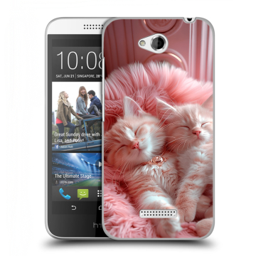 Силиконовый чехол на HTC Desire 616 с принтом котята котики Силиконовый чехол на HTC Desire 616 с принтом котята котики