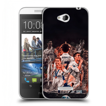 Силиконовый чехол на HTC Desire 616 с принтом Реал Роналдо Real Ronaldo Силиконовый чехол на HTC Desire 616 с принтом Реал Роналдо Real Ronaldo