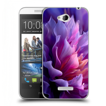 Силиконовый чехол на HTC Desire 616 с принтом женский цветы