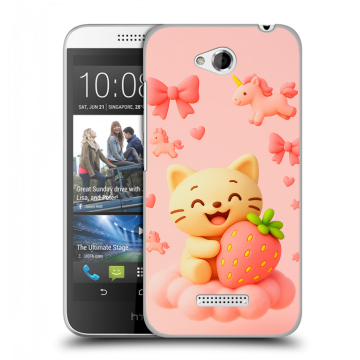 Силиконовый чехол на HTC Desire 616 с принтом для девочек