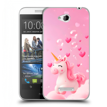Силиконовый чехол на HTC Desire 616 с принтом Единорог