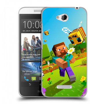 Силиконовый чехол на HTC Desire 616 с принтом Майнкрафт Minecraft Силиконовый чехол на HTC Desire 616 с принтом Майнкрафт Minecraft