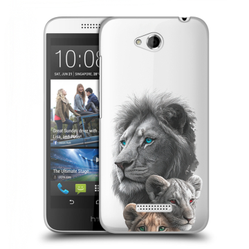 Силиконовый чехол на HTC Desire 616 с принтом Львы Силиконовый чехол на HTC Desire 616 с принтом Львы