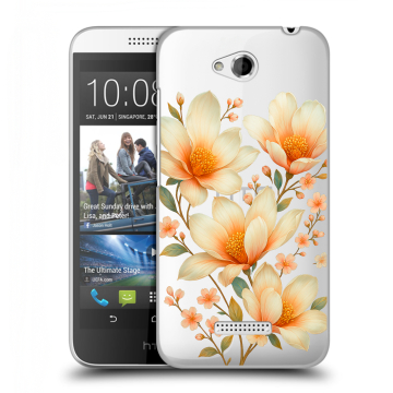 Силиконовый чехол на HTC Desire 616 с принтом Цветы Силиконовый чехол на HTC Desire 616 с принтом Цветы