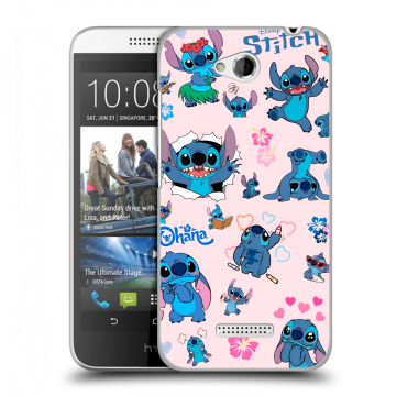 Силиконовый чехол на HTC Desire 616 с принтом Лило и Стич