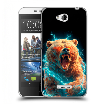 Силиконовый чехол на HTC Desire 616 с принтом Медведь Силиконовый чехол на HTC Desire 616 с принтом Медведь