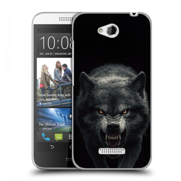 Силиконовый чехол на HTC Desire 616 с принтом Волк