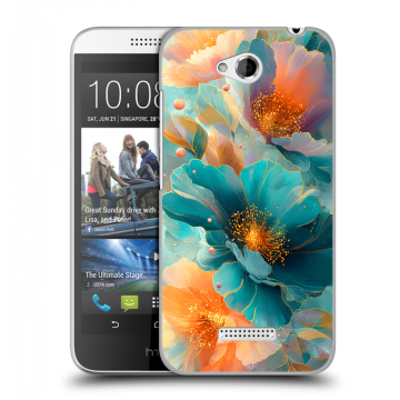 Силиконовый чехол на HTC Desire 616 с принтом Цветы Силиконовый чехол на HTC Desire 616 с принтом Цветы