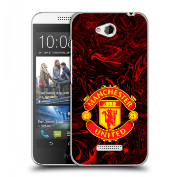 Силиконовый чехол на HTC Desire 616 с принтом Manchester United