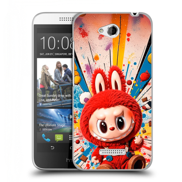 Силиконовый чехол на HTC Desire 616 с принтом Labubu Лабубу