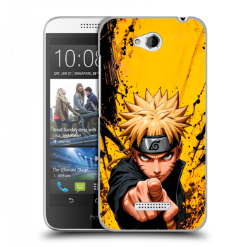 Силиконовый чехол на HTC Desire 616 с принтом Naruto Наруто