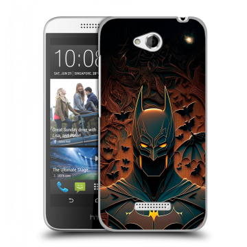 Силиконовый чехол на HTC Desire 616 с принтом Batman Бэтмен