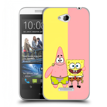Силиконовый чехол на HTC Desire 616 с принтом Спанч боб Спанчбоб