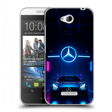 Силиконовый чехол на HTC Desire 616 с принтом Mercedes Мерседес