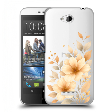Силиконовый чехол на HTC Desire 616 с принтом для девушки