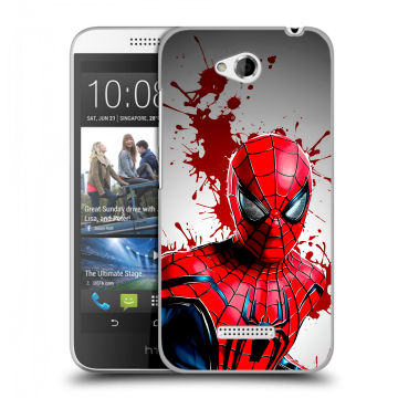 Силиконовый чехол на HTC Desire 616 с принтом Spiderman Человек паук