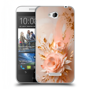 Силиконовый чехол на HTC Desire 616 с принтом женский