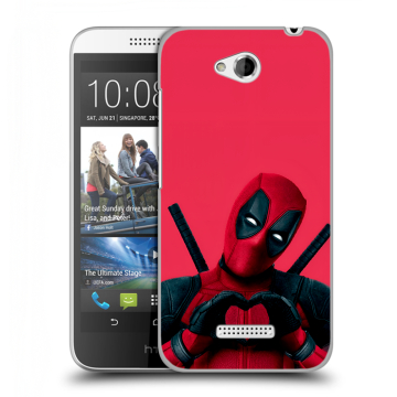 Силиконовый чехол на HTC Desire 616 с принтом Дедпул Deadpool