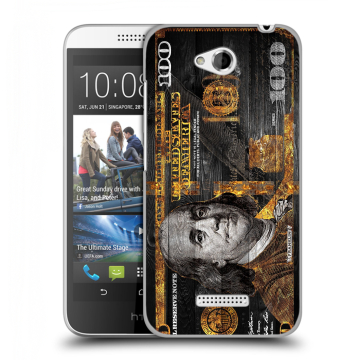 Силиконовый чехол на HTC Desire 616 с принтом Доллар деньги Силиконовый чехол на HTC Desire 616 с принтом Доллар деньги