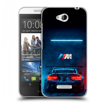 Силиконовый чехол на HTC Desire 616 с принтом BMW БМВ