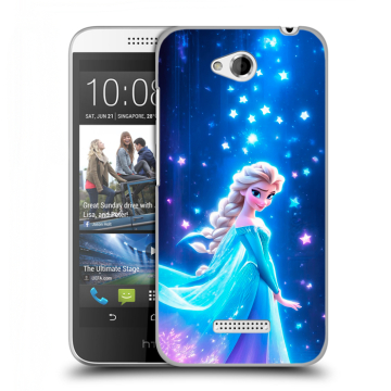 Силиконовый чехол на HTC Desire 616 с принтом Холодное сердце Frozen