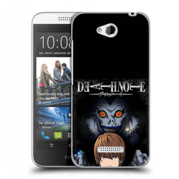 Силиконовый чехол на HTC Desire 616 с принтом Death note Тетрадь смерти
