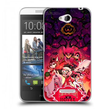 Силиконовый чехол на HTC Desire 616 с принтом Hazbin Hotel Отель Хазбин