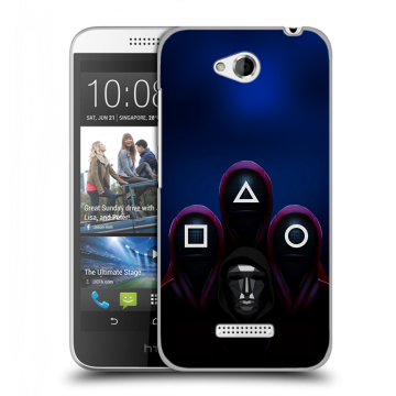 Силиконовый чехол на HTC Desire 616 с принтом Игра Кальмара