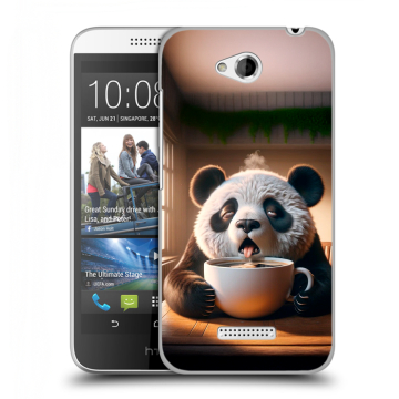Силиконовый чехол на HTC Desire 616 с принтом смешная панда