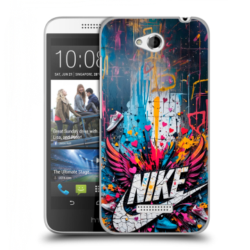 Силиконовый чехол на HTC Desire 616 с принтом Nike Найк