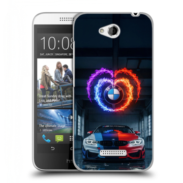Силиконовый чехол на HTC Desire 616 с принтом BMW БМВ Силиконовый чехол на HTC Desire 616 с принтом BMW БМВ