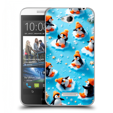 Силиконовый чехол на HTC Desire 616 с принтом Новый год