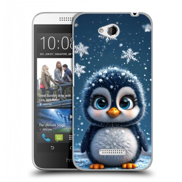 Силиконовый чехол на HTC Desire 616 с принтом Новый год
