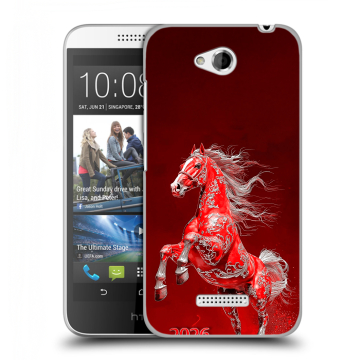 Силиконовый чехол на HTC Desire 616 с принтом Новый год