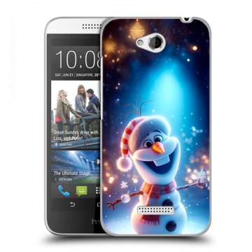 Силиконовый чехол на HTC Desire 616 с принтом Новый год