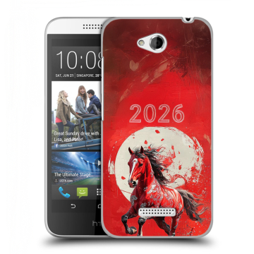 Силиконовый чехол на HTC Desire 616 с принтом Новый год