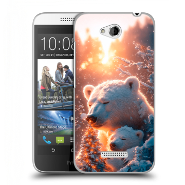 Силиконовый чехол на HTC Desire 616 с принтом Новый год Силиконовый чехол на HTC Desire 616 с принтом Новый год