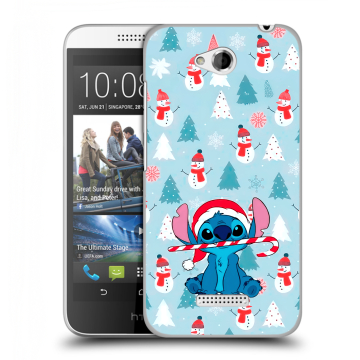 Силиконовый чехол на HTC Desire 616 с принтом Стич Новый год Силиконовый чехол на HTC Desire 616 с принтом Стич Новый год