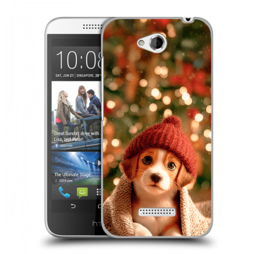 Силиконовый чехол на HTC Desire 616 с принтом Новый год Силиконовый чехол на HTC Desire 616 с принтом Новый год