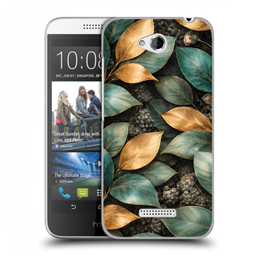 Силиконовый чехол на HTC Desire 616 с принтом женский