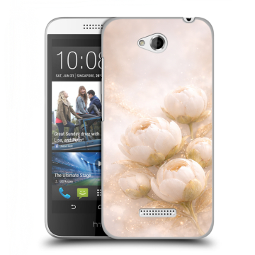Силиконовый чехол на HTC Desire 616 с принтом женский