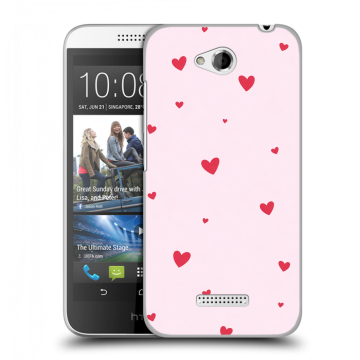 Силиконовый чехол на HTC Desire 616 с принтом для девочек