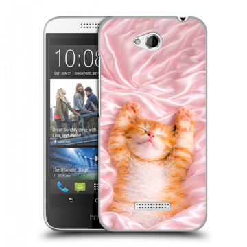 Силиконовый чехол на HTC Desire 616 с принтом женский