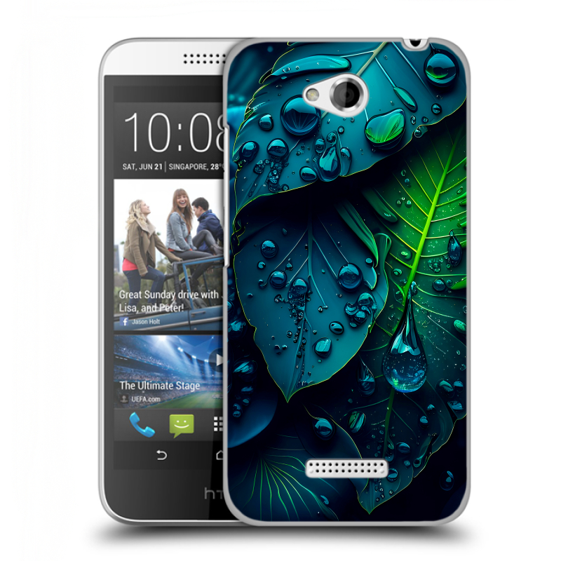 Силиконовый чехол на HTC Desire 616 с принтом Листья Силиконовый чехол на HTC Desire 616 с принтом Листья